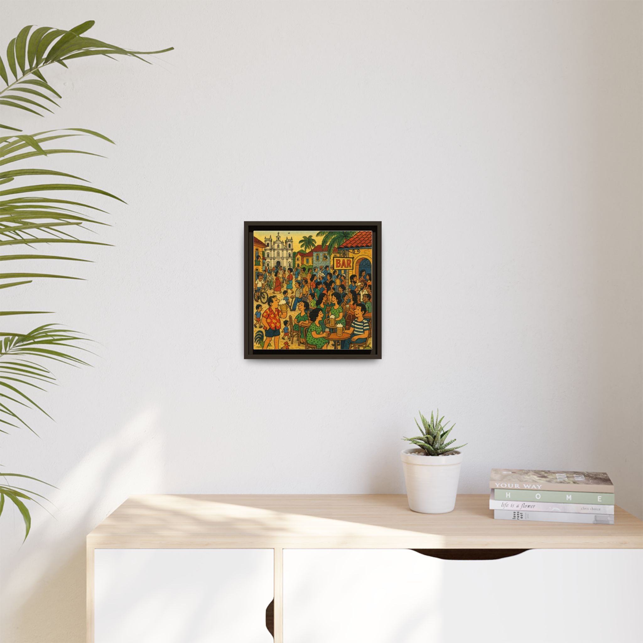 Goa Vibes, Matte Canvas, Framed (Multi-color)