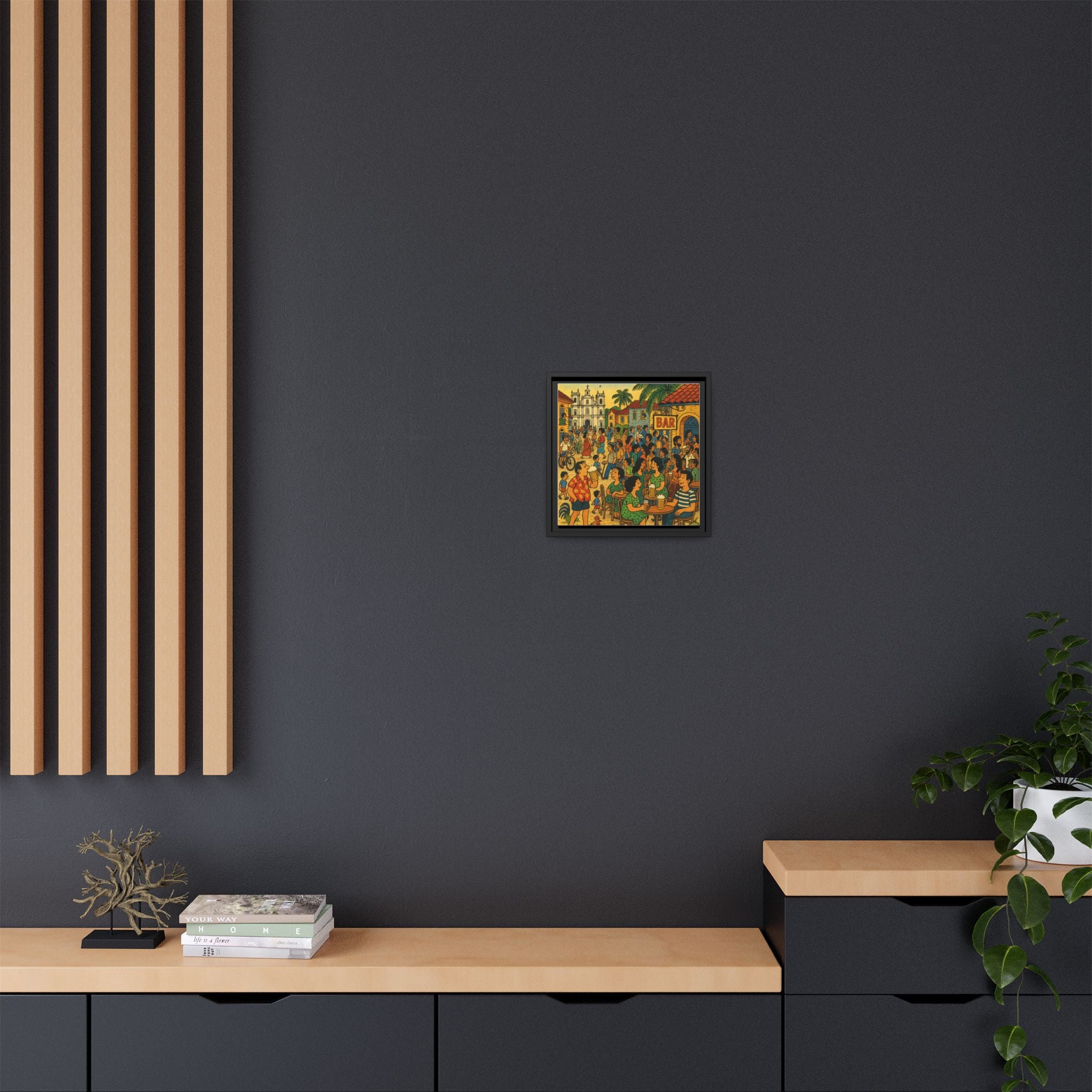 Goa Vibes, Matte Canvas, Framed (Multi-color)