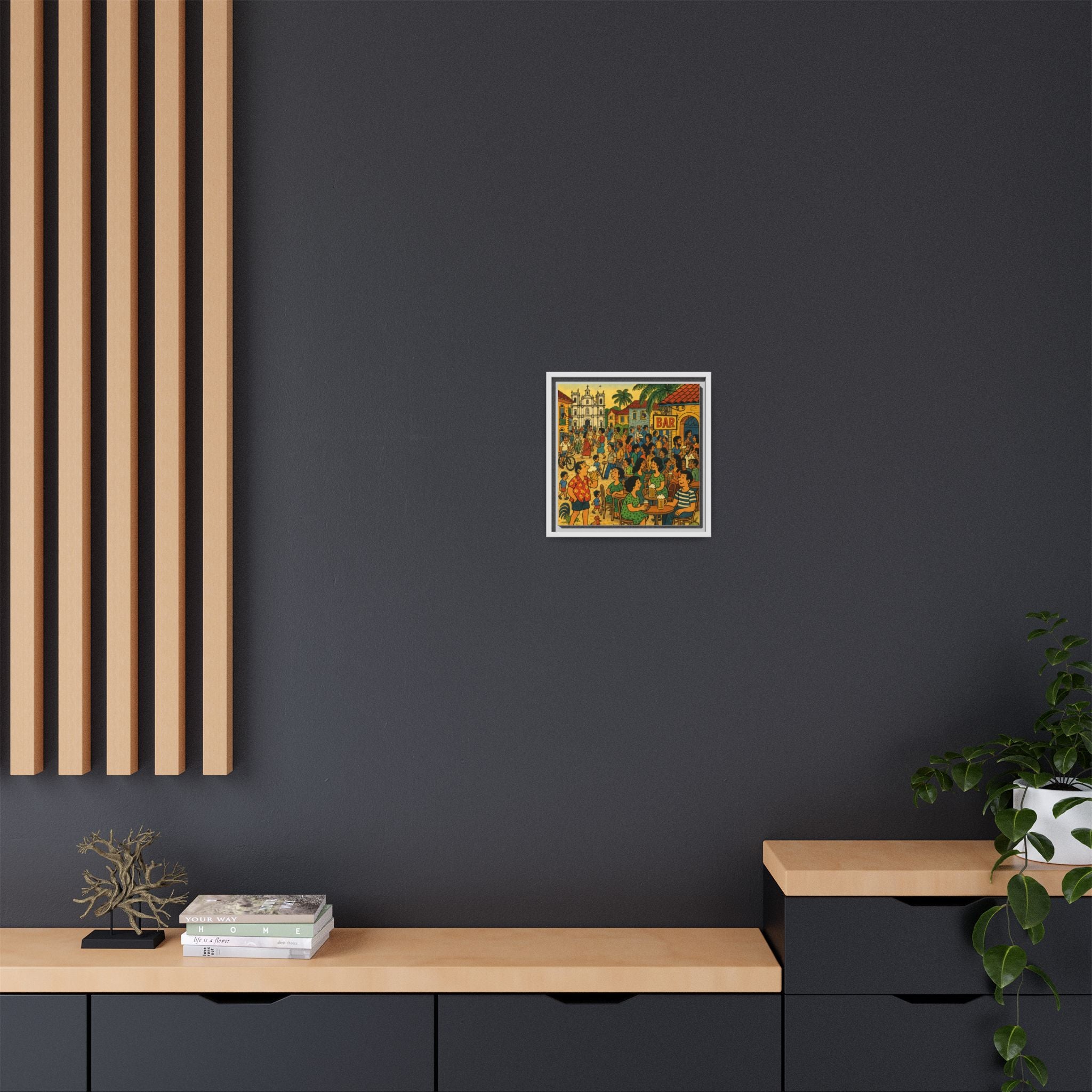 Goa Vibes, Matte Canvas, Framed (Multi-color)