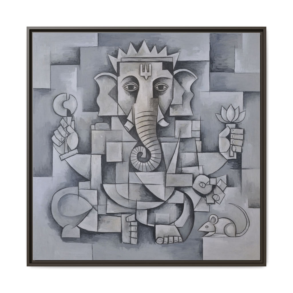 Framed Canvas Art Print of a Modern Ganesh