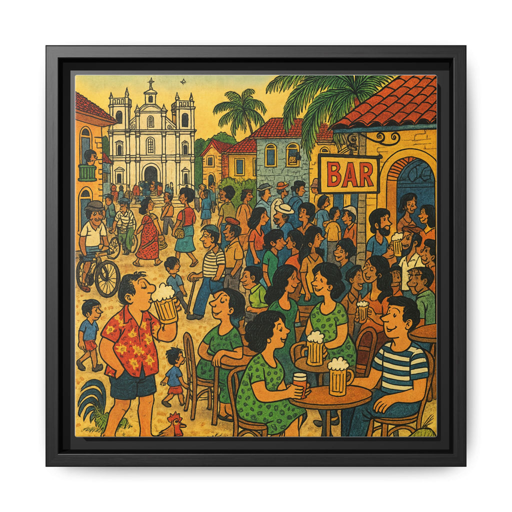 Goa Vibes, Matte Canvas, Framed (Multi-color)