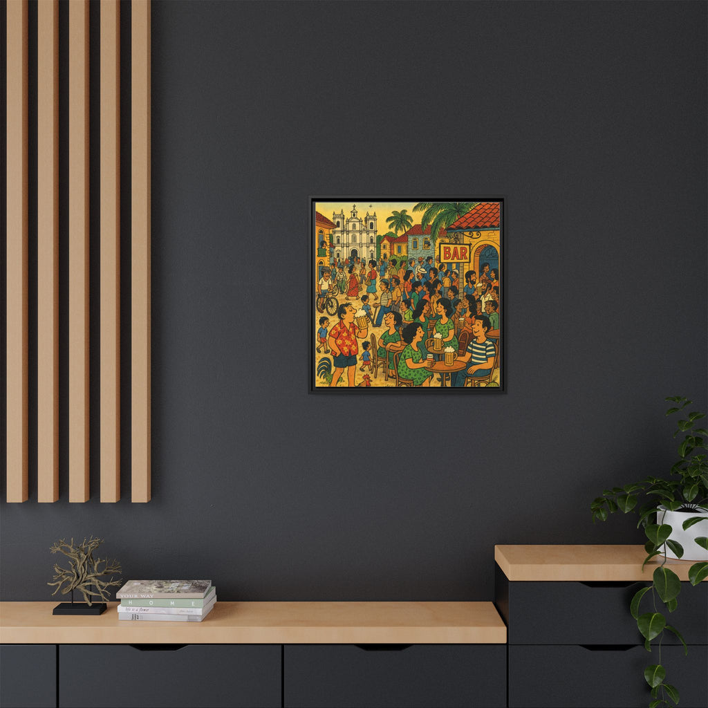 Goa Vibes, Matte Canvas, Framed (Multi-color)