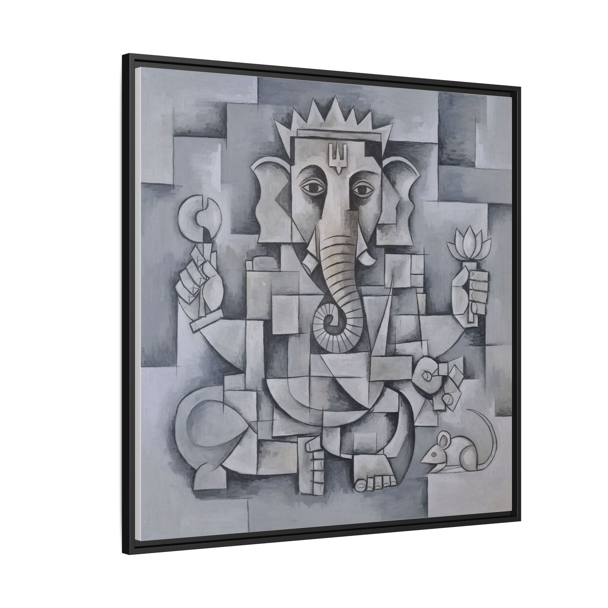 Framed Canvas Art Print of a Modern Ganesh