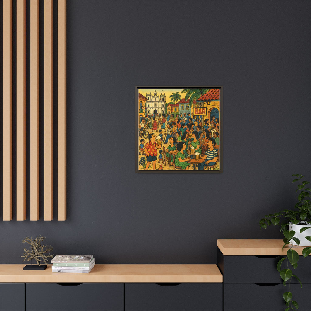 Goa Vibes, Matte Canvas, Framed (Multi-color)