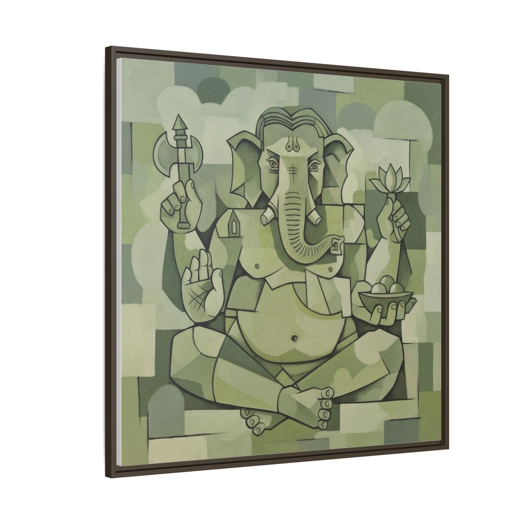 Framed Art Print, Spiritual Home Decor, Ganesha Wall Art, Meditation Room Decor, Bohemian Wall Art, Gift for Yoga Lovers