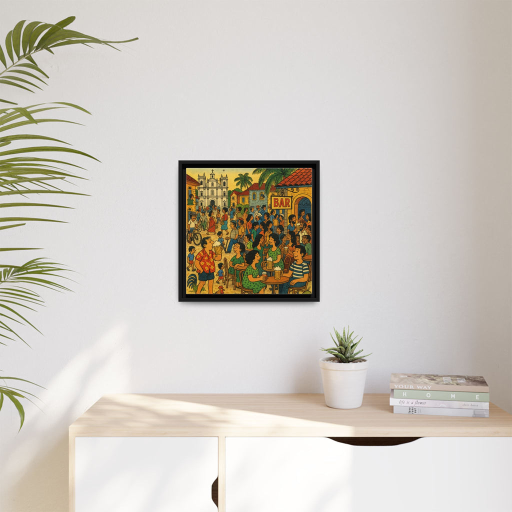 Goa Vibes, Matte Canvas, Framed (Multi-color)