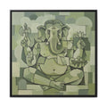Framed Art Print, Spiritual Home Decor, Ganesha Wall Art, Meditation Room Decor, Bohemian Wall Art, Gift for Yoga Lovers