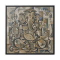 Framed Ganesha Art Print, Modern Wall Decor, Positive Vibes, Gift for Art Lovers, Home Decoration, Unique Art Style